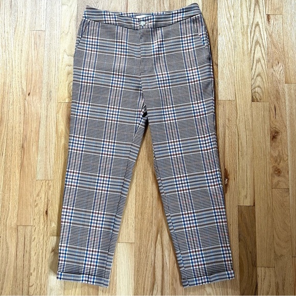 ANTHROPOLOGIE malcolm plaid tapered trouser pants dark academia menswear size 10 - Picture 3 of 11